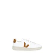 Witte Eco-Leren Sneakers Ronde Neus Logo Veja , White , Heren