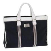 Pre-owned Canvas handbags Burberry Vintage , Blue , Dames