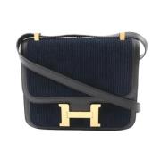 Pre-owned Leather crossbody-bags Hermès Vintage , Black , Dames