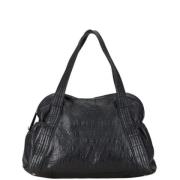 Pre-owned Leather handbags Chanel Vintage , Black , Dames