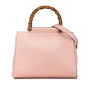 Pre-owned Leather gucci-bags Gucci Vintage , Pink , Dames