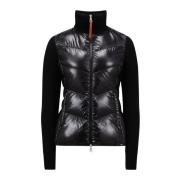 Stijlvolle Gebreide Cardigan voor Vrouwen Moncler , Black , Dames