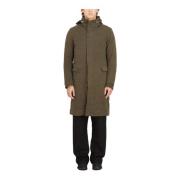 Lange Militaire Parka Jas Poeme Bohemien , Green , Heren