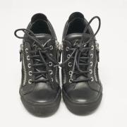 Pre-owned Leather sneakers Giuseppe Zanotti Pre-owned , Black , Dames