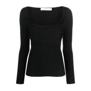 Zwarte Zijden Casual Sweater IRO , Black , Dames