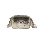 Tas voor camera of smartphone in gecoat stof met logoprint Michael Kor...