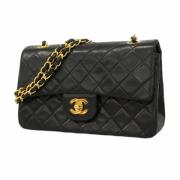 Pre-owned Leather chanel-bags Chanel Vintage , Black , Dames