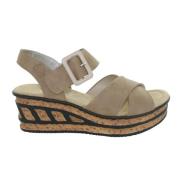 Casual damesschoenen Rieker , Brown , Dames