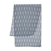 Zijden Sjaal met Geometrische Print Lanvin , Blue , Dames