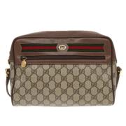 Pre-owned Leather gucci-bags Gucci Vintage , Beige , Dames