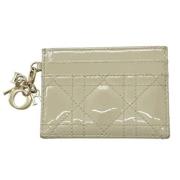 Pre-owned Leather wallets Dior Vintage , Beige , Dames