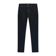 Skinny Fit Chino Jeans in Donkerblauw GAS , Blue , Heren