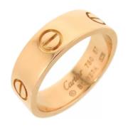 Pre-owned Metal rings Cartier Vintage , Yellow , Dames