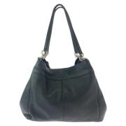 Pre-owned Leather shoulder-bags Coach Pre-owned , Black , Dames