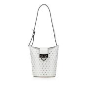 Pre-owned Leather shoulder-bags Salvatore Ferragamo Pre-owned , White ...