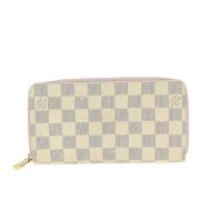 Pre-owned Canvas wallets Louis Vuitton Vintage , White , Dames