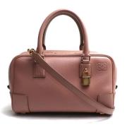 Pre-owned Leather handbags Loewe Pre-owned , Pink , Dames