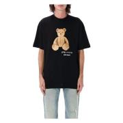 Bear in Mind T-shirt Zwart Bruin Palm Angels , Black , Heren