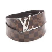 Pre-owned Leather belts Louis Vuitton Vintage , Brown , Heren