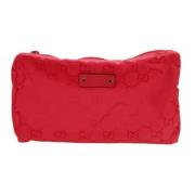 Pre-owned Canvas wallets Gucci Vintage , Red , Dames