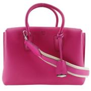 Pre-owned Leather handbags MCM Pre-owned , Pink , Dames