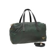 Pre-owned Nylon prada-bags Prada Vintage , Green , Dames