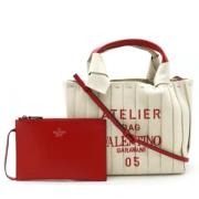 Pre-owned Canvas totes Valentino Vintage , Red , Dames