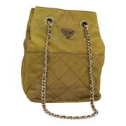 Pre-owned Nylon prada-bags Prada Vintage , Brown , Dames