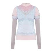 Gelaagde Top Balenciaga , Multicolor , Dames