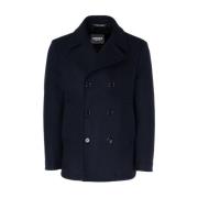 Klassieke Peacoat Dondup , Blue , Heren