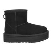 Zwarte platte schoenen met plateau UGG , Black , Dames