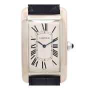 Pre-owned Metal watches Cartier Vintage , White , Heren