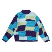 Intarsia Knit Oversize Multicolor Trui Bonsai , Multicolor , Heren