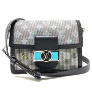 Pre-owned Leather louis-vuitton-bags Louis Vuitton Vintage , Gray , Da...