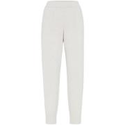 Witte Wollen Broek Elastische Taille Brunello Cucinelli , White , Dame...