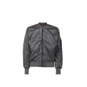 Vintage Antracite Bomber Jas Alpha Industries , Gray , Heren