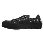 Leather sneakers Alexander McQueen , Black , Heren