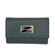 Pre-owned Leather key-holders Bvlgari Vintage , Black , Dames