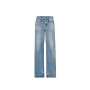 Lange Rechte Pijp Jeans Saint Laurent , Blue , Dames