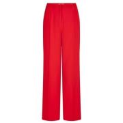 Elegante Straight Leg Broek Dante 6 , Red , Dames