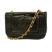 Pre-owned Leather chanel-bags Chanel Vintage , Black , Dames