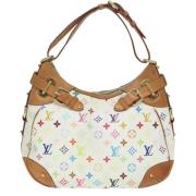 Pre-owned Canvas handbags Louis Vuitton Vintage , White , Dames