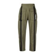 Casual Groene Katoenen Broek Love Moschino , Green , Dames