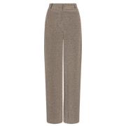 Elegante Lurex Broek Dante 6 , Beige , Dames