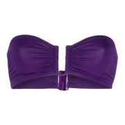 Inka Bandeau Bikini Top Eres , Purple , Dames