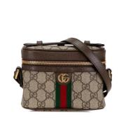 Pre-owned Leather gucci-bags Gucci Vintage , Beige , Dames