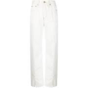 Witte Straight Jeans met Sugar Rush Panel Ksubi , White , Dames