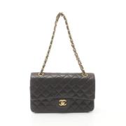 Pre-owned Leather shoulder-bags Chanel Vintage , Black , Dames