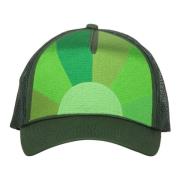 Geborduurde baseballpet met netten achterkant Nahmias , Green , Heren