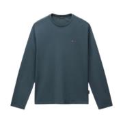 Heren Longsleeve T-shirt Napapijri , Green , Heren